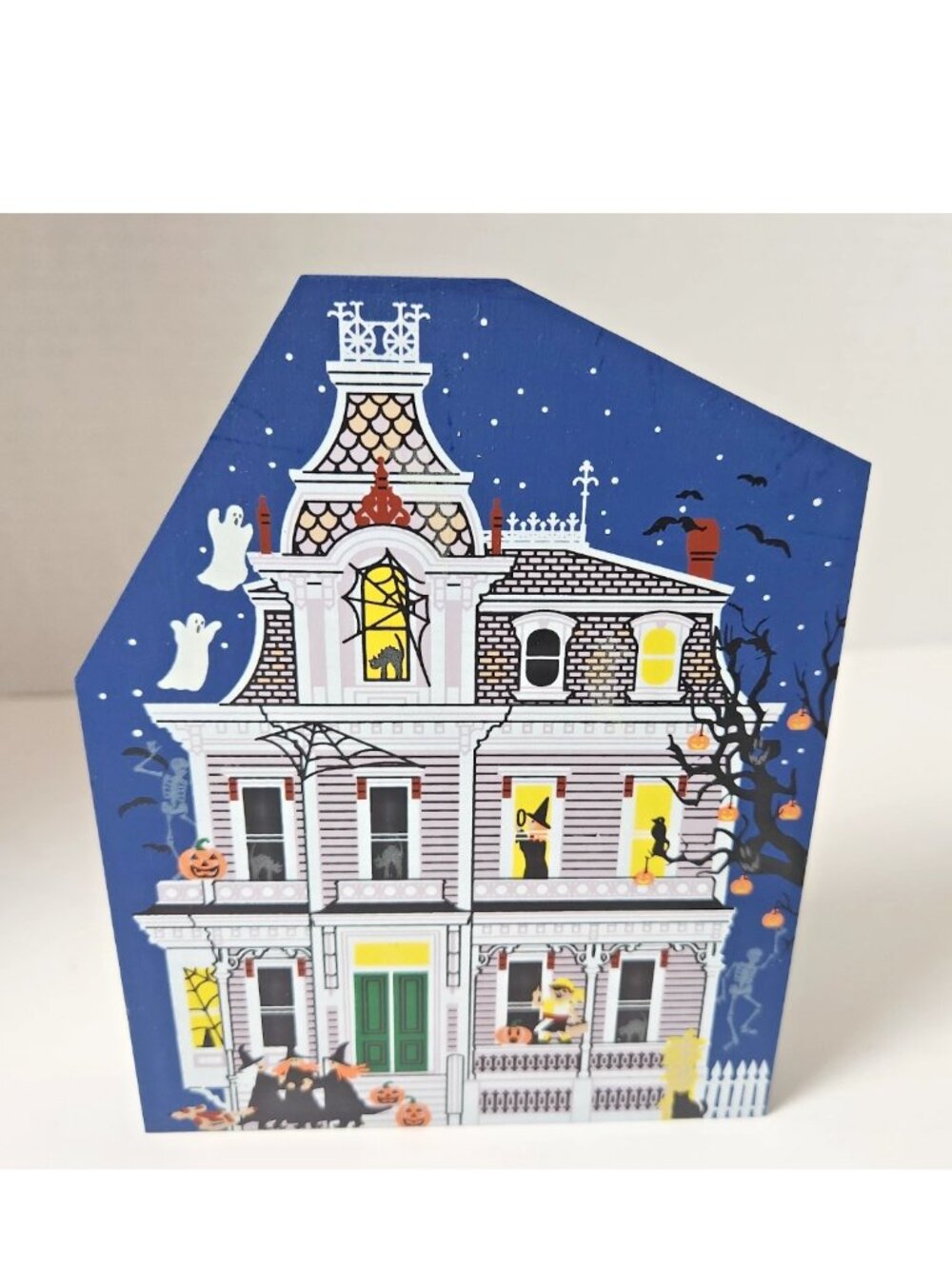 Cat’s Meow Black Cat Alley Halloween 1998 Limited Edition Shelf Sitter